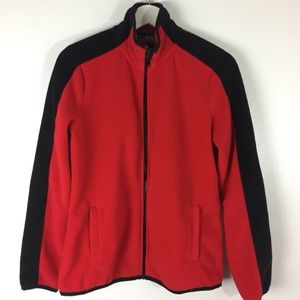Lauren By Ralph Lauren Active Fleece Sz M Red